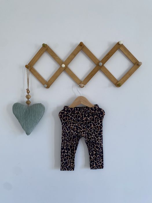 Legginsy name it 68 brązowe w cętki