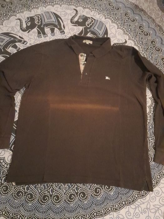 Polo Burberry original com descoloração