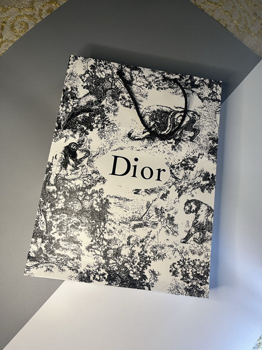 Кашеміровий шарф Christian Dior з принтом Toile de Jouy