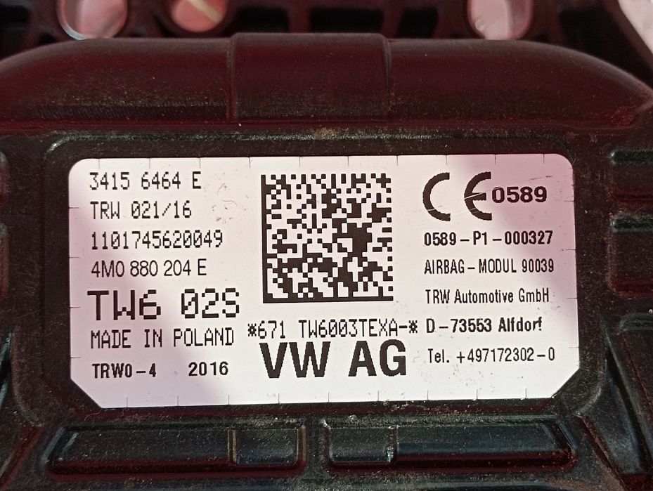 AirBag в торпедо Ауди ку7 4м подушка безпеки Audi Q7 4M безопасности