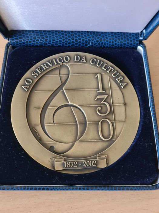Medalha comemorativa da Sociedade Filarmónica de Cabanas de Viriato