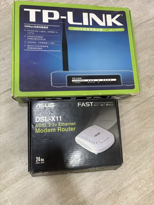 Роутер Asus DSL-X11 та маршрутизатор TP-LINK® TL-WR340G+