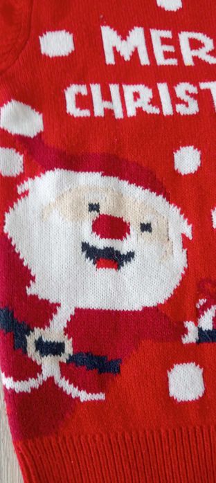 Sweter świąteczny sweterek 122 pepco renifer mikołaj