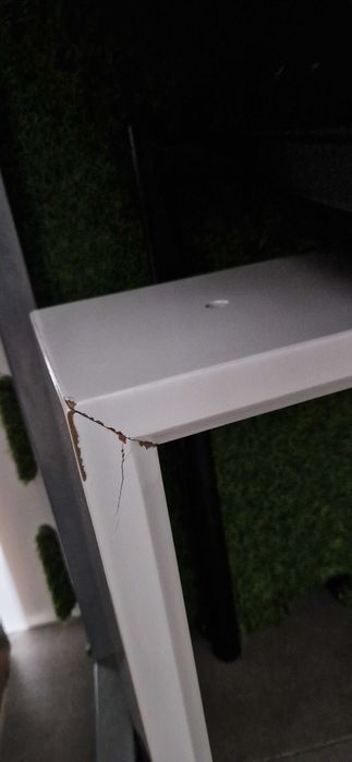 Nóżki stolika ławy białe połysk