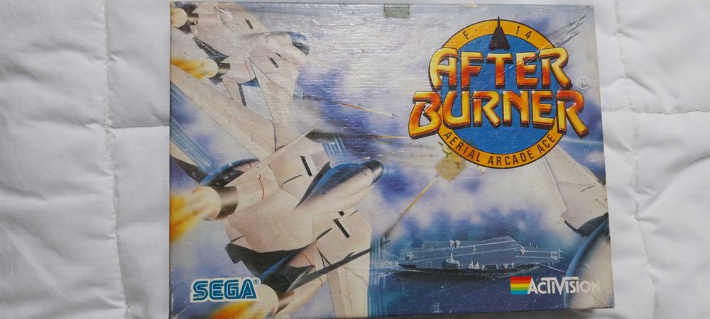 Jogo ZX Spectrum usado After Burner em caixa média  cartão com manual