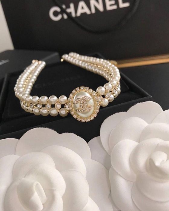 Чокер з перлин Chanel чокер шанел