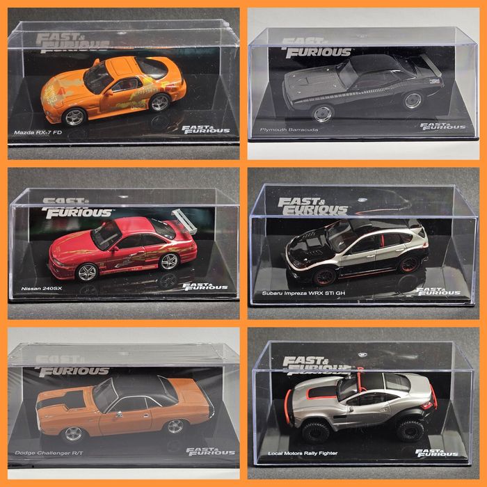 1/43 Форсаж - Fast & Furious - Altaya 1-48 випуски