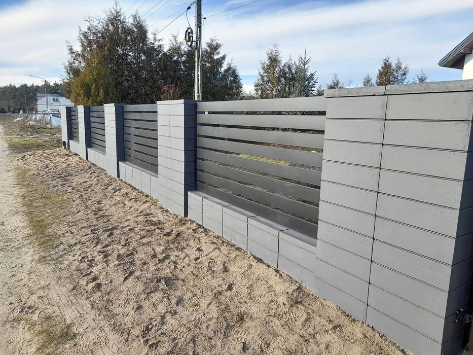 OGRODZENIE PANELOWE PALISADOWE Palisada ogrodzeniowa panel podmurówka