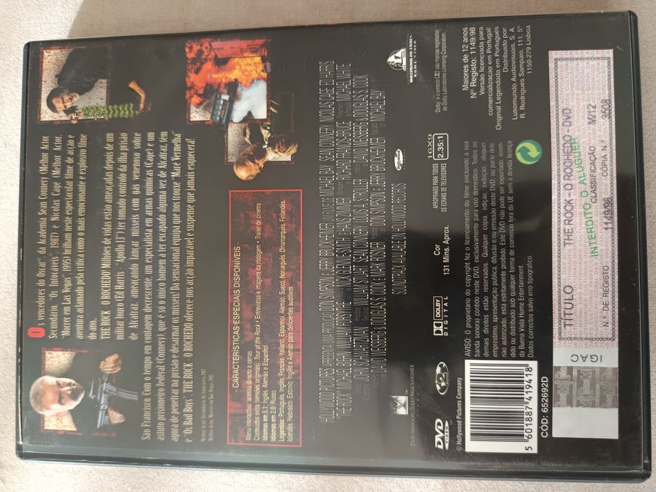 DVD o rochedo     .