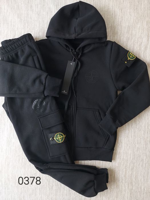 Теплий спортивний костюм Stone Island  на флісі для хлопчиків 9-14 р