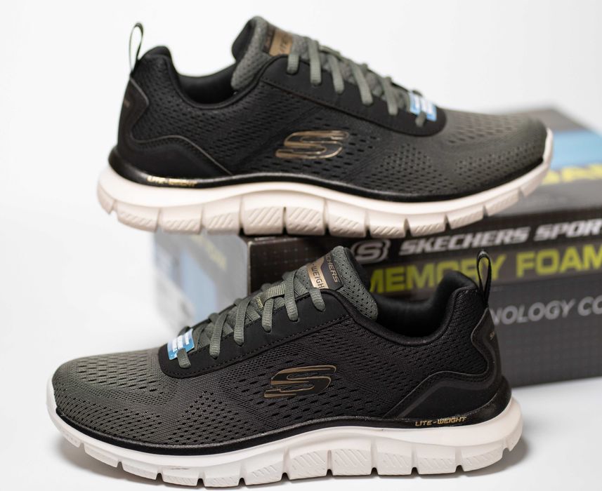 Кросівки чоловічі Skechers Trac-Syntac 232398-BBK Black чорні (3 різновида) оригінал розміри 40-48.5