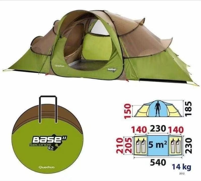 Tenda Quechua montagem fácil | 4 pessoas
Tem dois quartos e uma salaMedidas nas fotos.
Entrega em mão na Póvoa de Santa