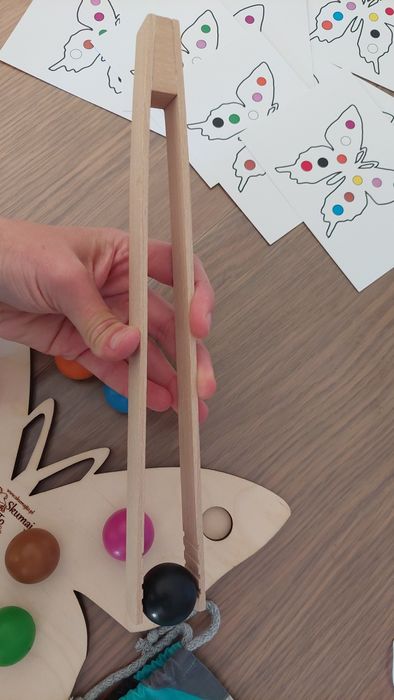 Jogo Borboleta de madeira NOVO