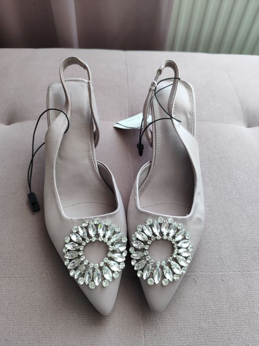 Czółenka buty na obcasie kaczuszki