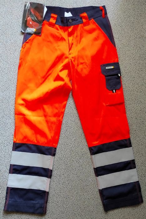 Світловідбиваючі робочі штани Dussy. Розмір 48