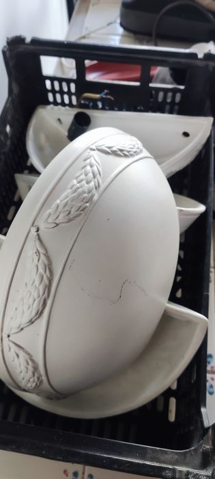 5 Apliques de parede em gesso