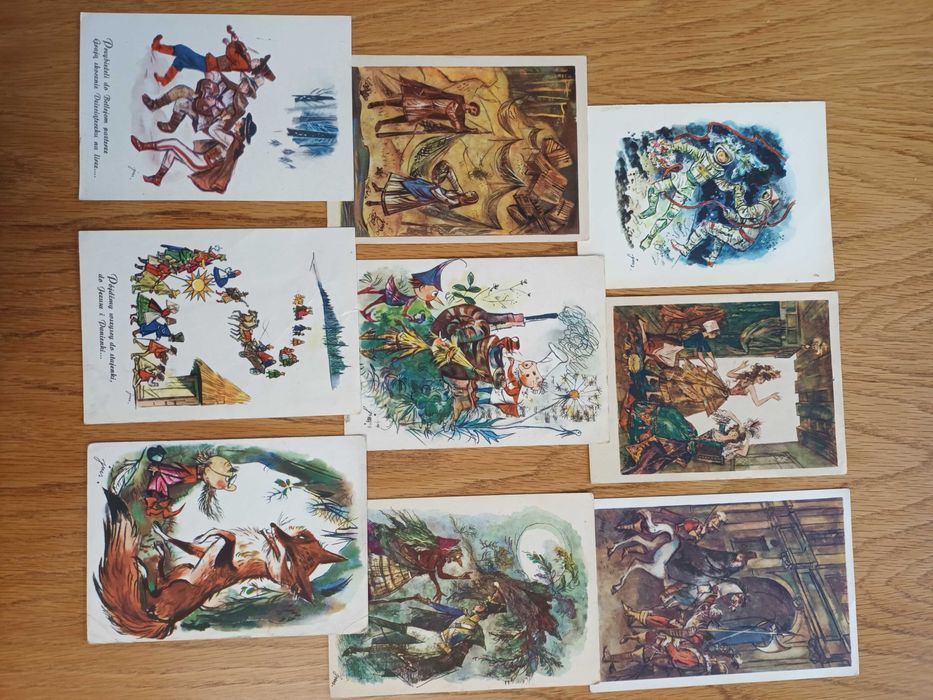 J.M. Szancer pocztówki 9 sztuk