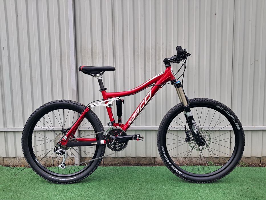 Norco Fluid Алюмінієвий Велосипед Двохпідвіс Rock Shox Fox Talas Deore