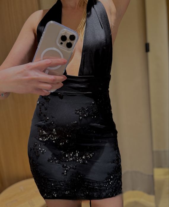 Сукня плаття міні паєтки Розмір S -XS