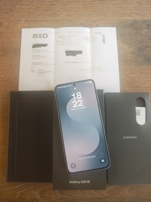 Samsung S25 FE 5G 8GB/256GB Dual Sim Preto Seminovo(Usado 1 dia), C/Garantia Aceito Retomas
