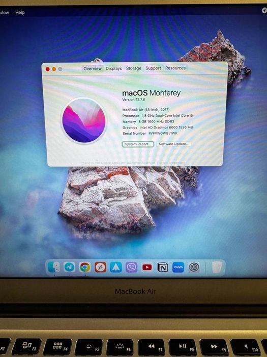 MacBook Air 13” 2017 | i5 | 8 GB RAM | sprawny 128 GB