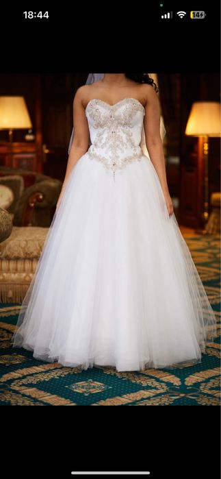 Suknia Ślubna Księżniczka 36 38 40 okazja!