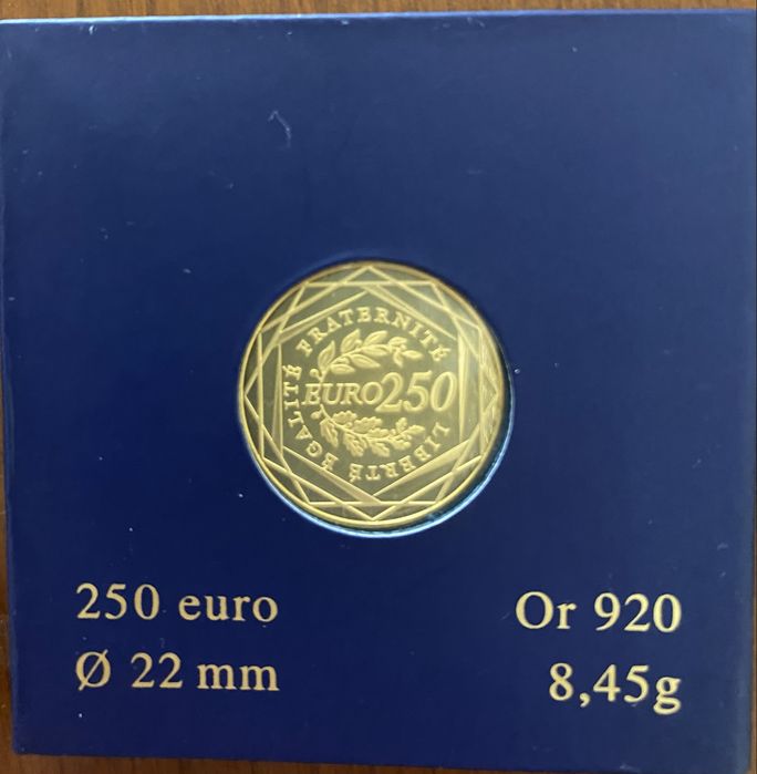 Moeda Ouro 250€ FRANÇA
