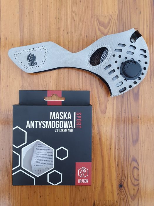 Maska antysmogowa Dragon Sport Gray - rozm. S