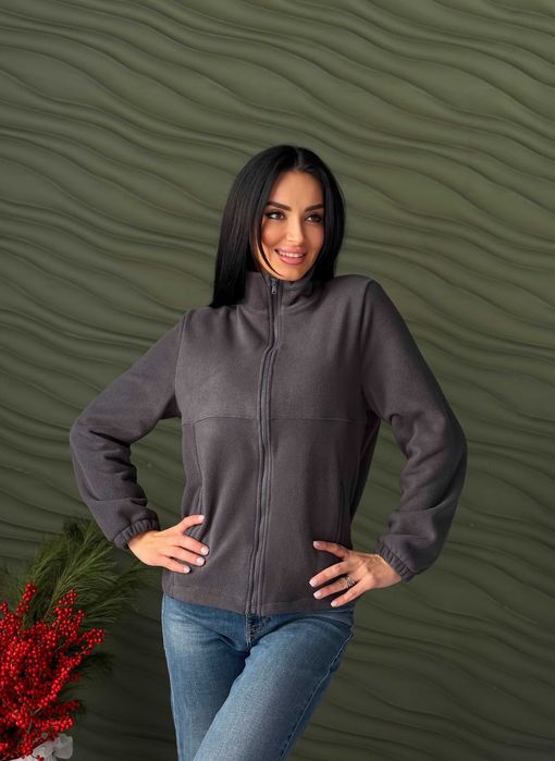 Флісова жіноча кофта на блискавці "Jacket", 42-56 р., 4 кол.