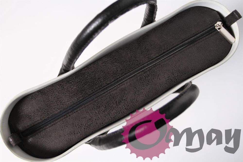 Dopasowany Czarny Organizer do OBAG MINI nakrapiany 2 kieszenie OMAY