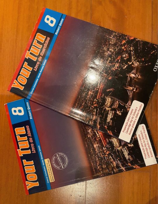 livro e caderno de atividades, inglês