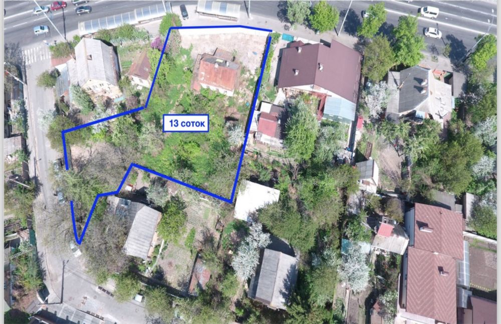 Продам земельный участок 13соток,Киев, Проспект Лобановского,62
