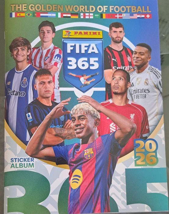 Caderneta nova FIFA 365 e cromos