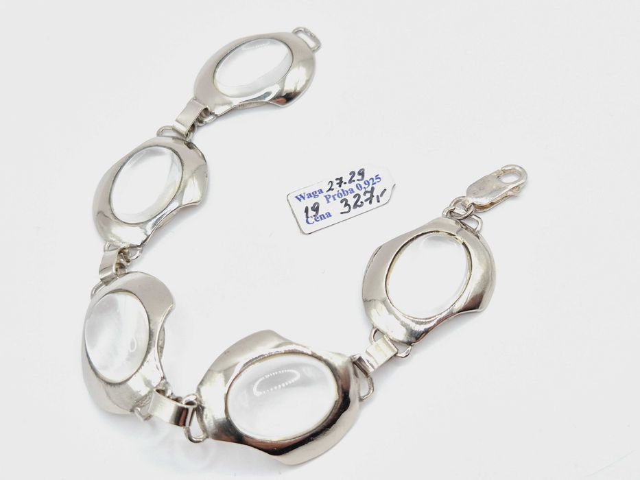 Nowa DUŻA bransoletka wykonana ze srebra próby .925