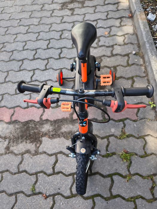 Juniorski dziecięcy rower Btwin 14" koła + kółka boczne