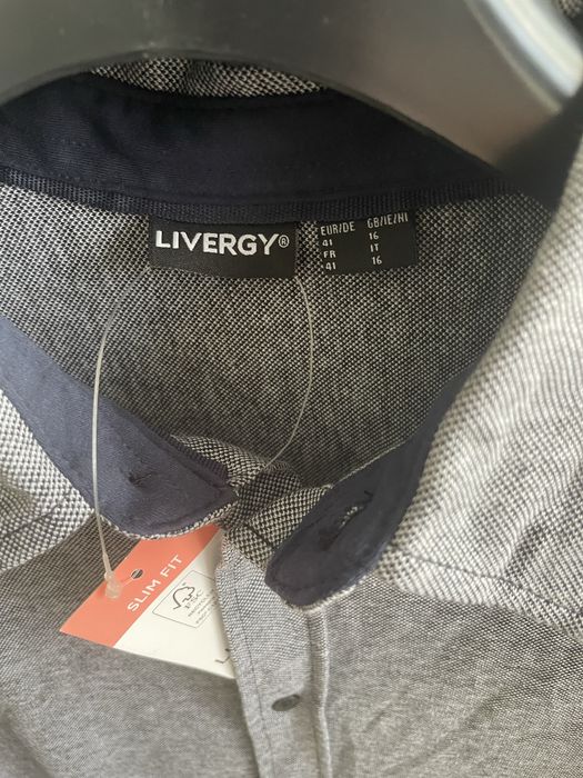 Koszula męska bawełniana Slim Fit 41 - NOWA