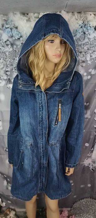 Parka jeansowa/kurtka/płaszcz damska CROPP płaszcz z kapturem