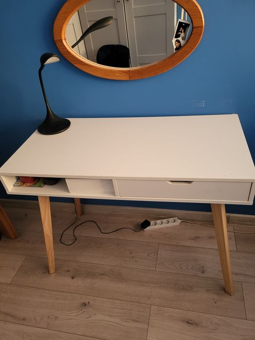 Biurko białe, 100x50x77