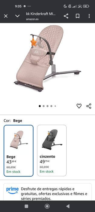 Cadeira/Espreguiçadeira  Kinderkraft MIMI