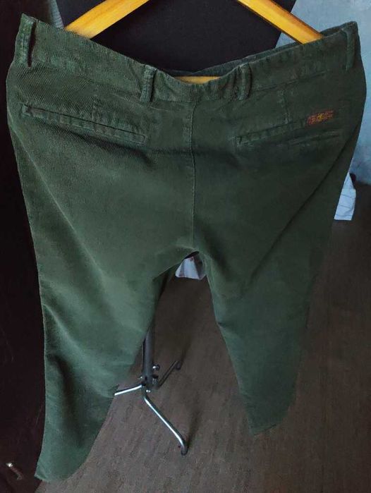 Джинсы (chino вельвет For all mankind USA w32 stretch dark green.