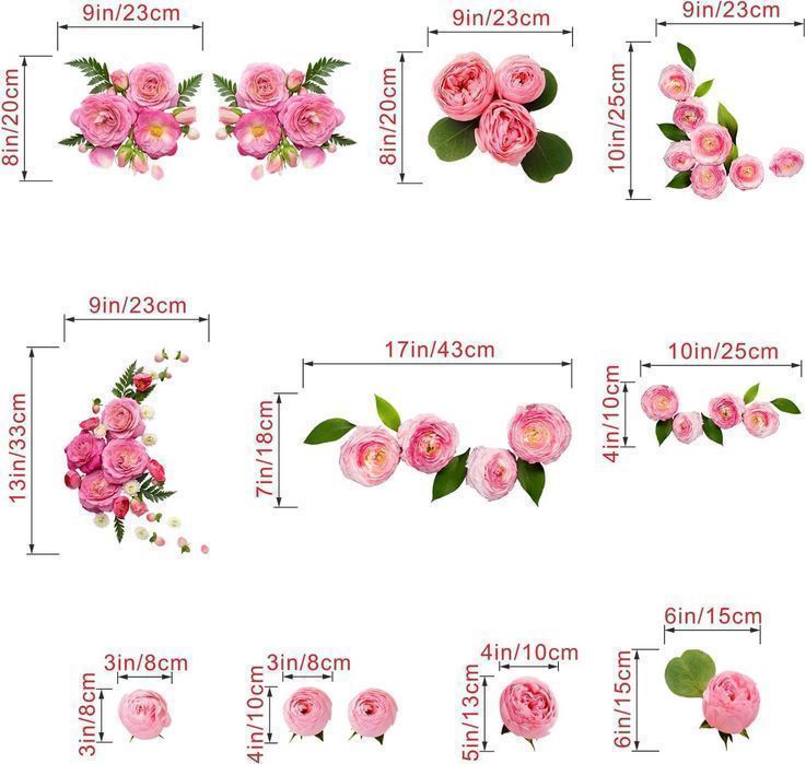 Naklejka na Ścianę Dekoracja Ścienna Róże Kwiaty
