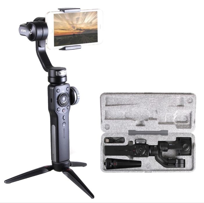 Zhiyun smooth 4 Gimbal para telemovel suporte video movel estabilizador