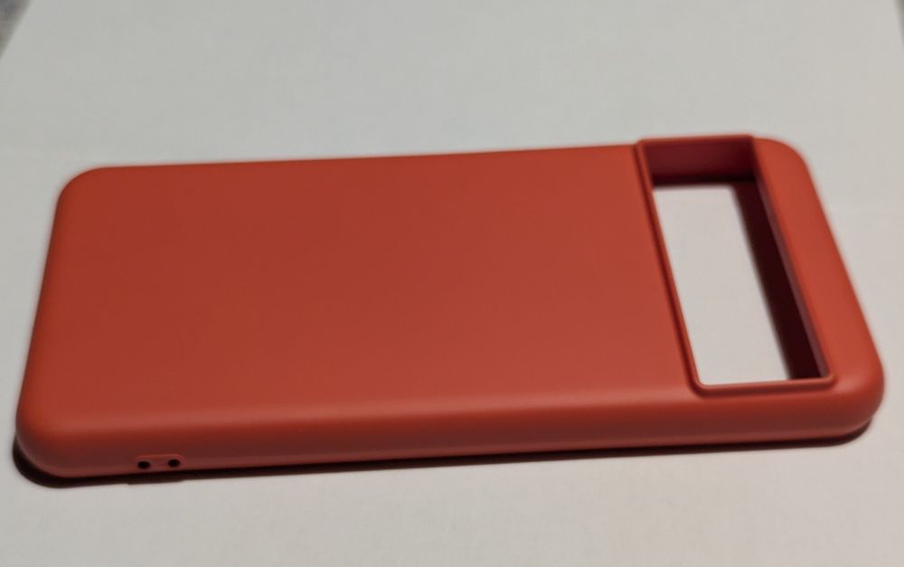 Pixel 8 etui silikonowe Orange Red NOWE