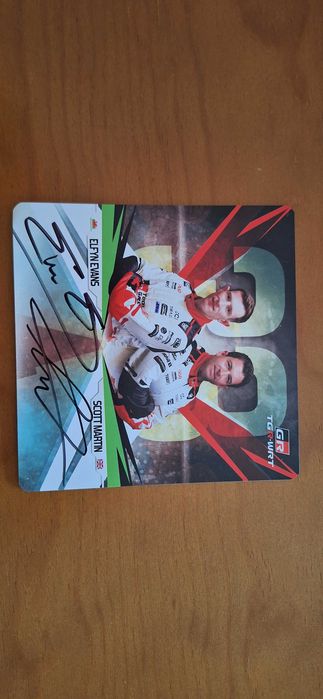 Autógrafo de piloto WRC