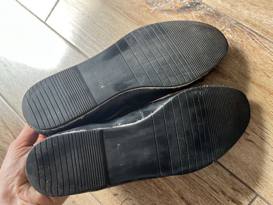 KAZAR - Półbuty, baleriny czarne, stan idealny! Dł wkladki 23 cm