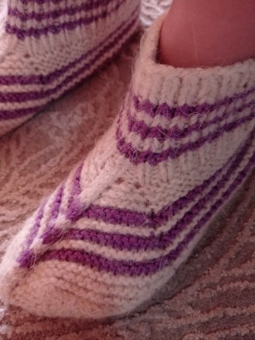 Вязанные тапочки