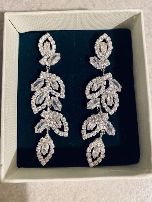 Kolczyki ślubne srebrne