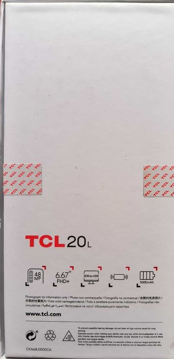TCL 20L Smartphone (6.67'' - 4 GB - 128 GB - Black)64170310153473124