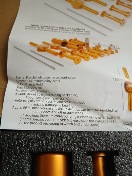 KIt de ferramentas para montagem e desmontagem de rolamentos NOVO