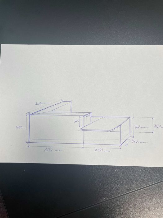 Lada recepcyjna z obniżonym blatem